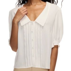 Aritzia Wilfred Gulliver Puff Sleeve Blouse S